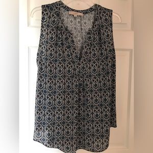 Loft Navy sleeveless top - Large